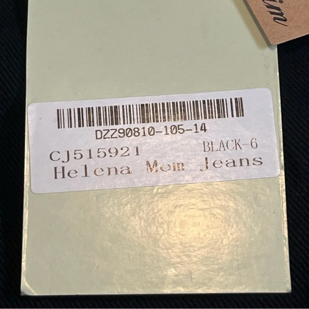 Boohoo Jeans Womens Size 2 Black Distressed Helena Mom Jean Denim Cotton NWT - Picture 4 of 11